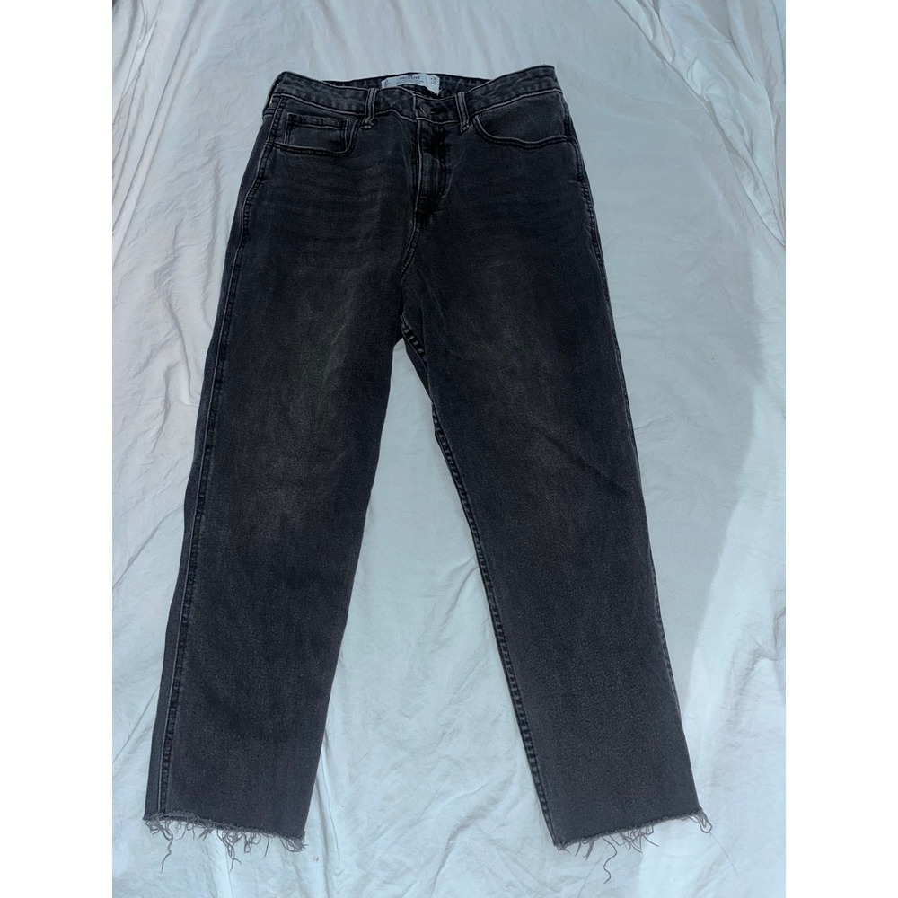 Hollister High-Rise Straight Black Jeans